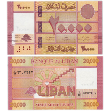 Ліван 20000 ліврів 2019г. UNC Р-93с