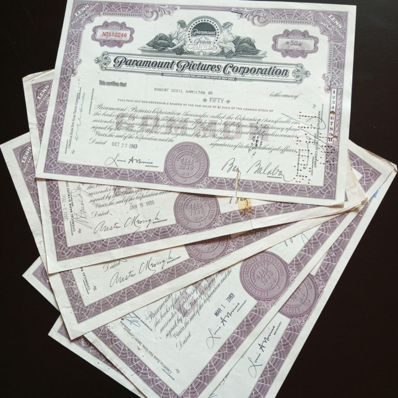 Акція. США. 1963 рік No112248 (Б-32)