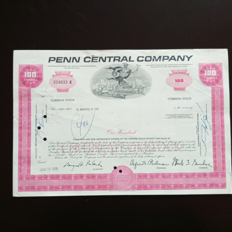 Акція. США. 1970 рік No224833 (Б-32) Акція. США. 1970 рік No224833 (Б-32)