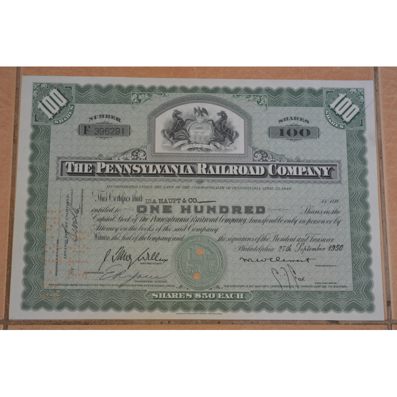 Акція. США. 1950 рік No396291 (Б-2) Акція. США. 1950 рік No396291 (Б-2)