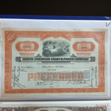 Акція. США. 1934 рік No039728 (Б-2)