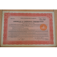 Акція. США. 1932 рік No4309 (Б-4)
