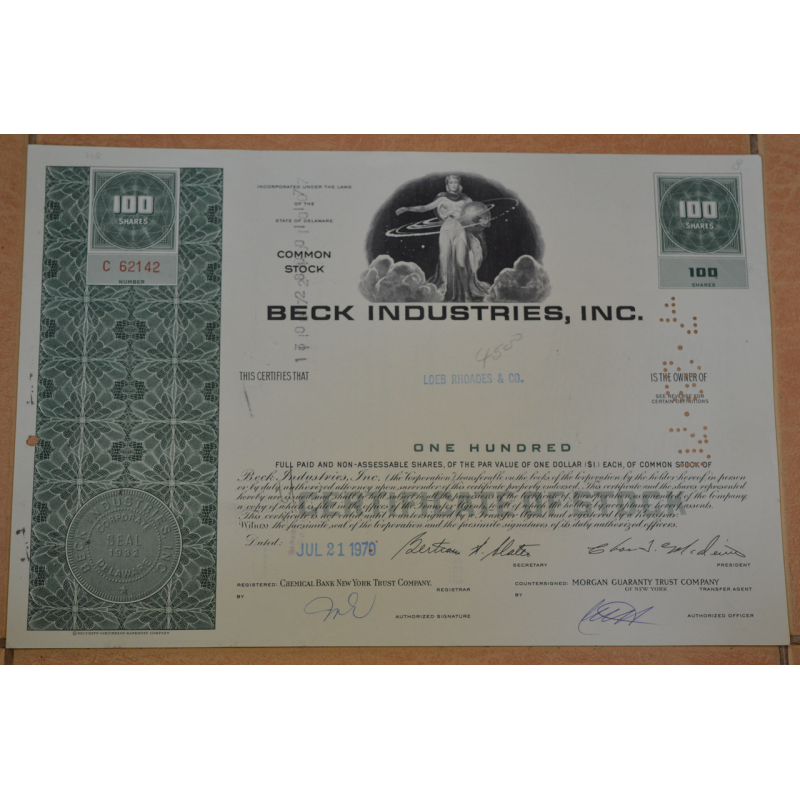 Акція. США. 1970 рік No62142 (Б-4) Акція. США. 1970 рік No62142 (Б-4)