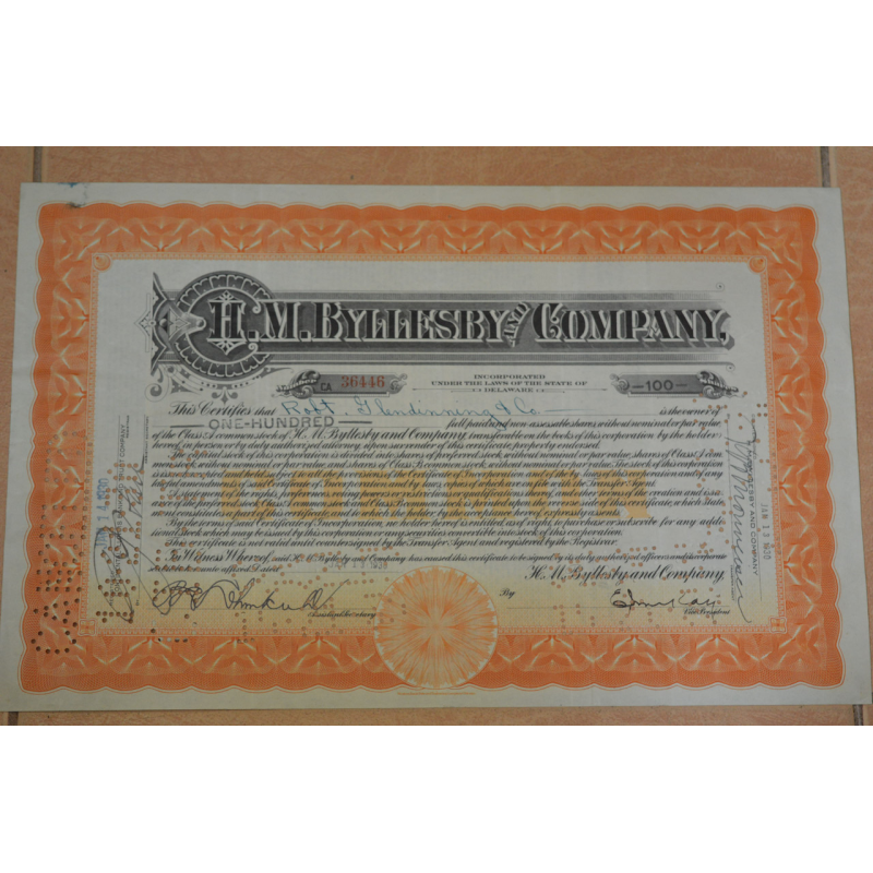 Акція. США. 1930 рік No36446 (Б-4)