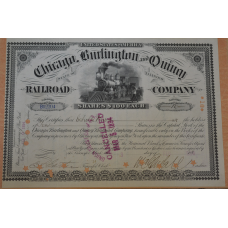 Акція. США. 1894 рік No12204 (Б-4)