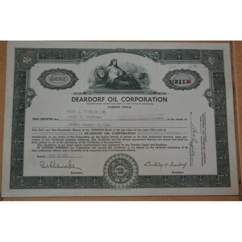 Акція. США. 1950 рік No3962 (Б-4) Акція. США. 1950 рік No3962 (Б-4)