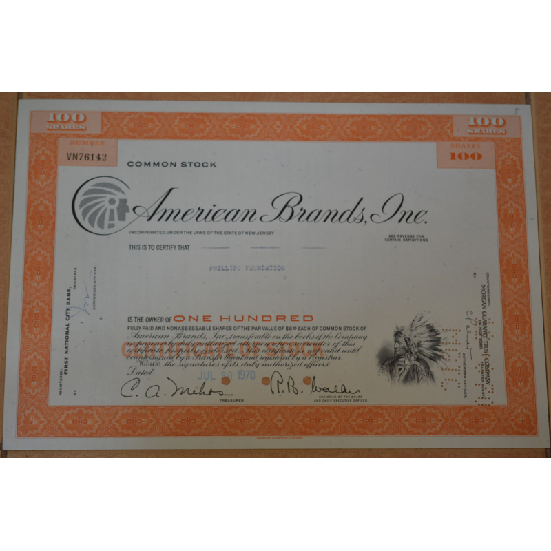 Акція. США. 1970 рік No76142 (Б-4) Акція. США. 1970 рік No76142 (Б-4)