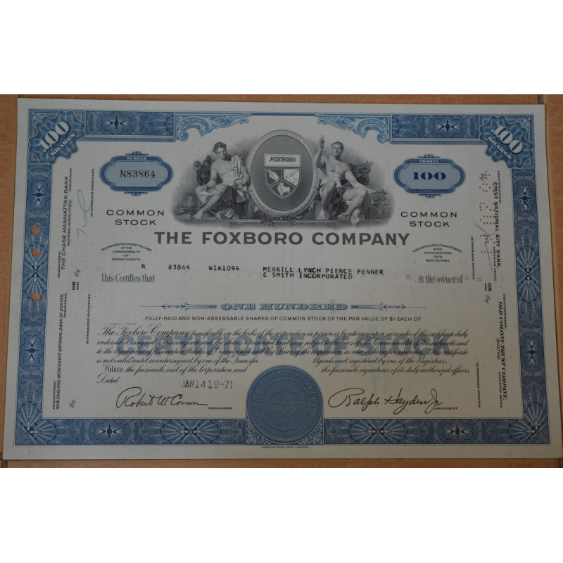 Акція. США. 1971 рік No83864 (Б-4) Акція. США. 1971 рік No83864 (Б-4)