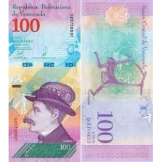 Венесуела 100 болівар 2018 прес UNC