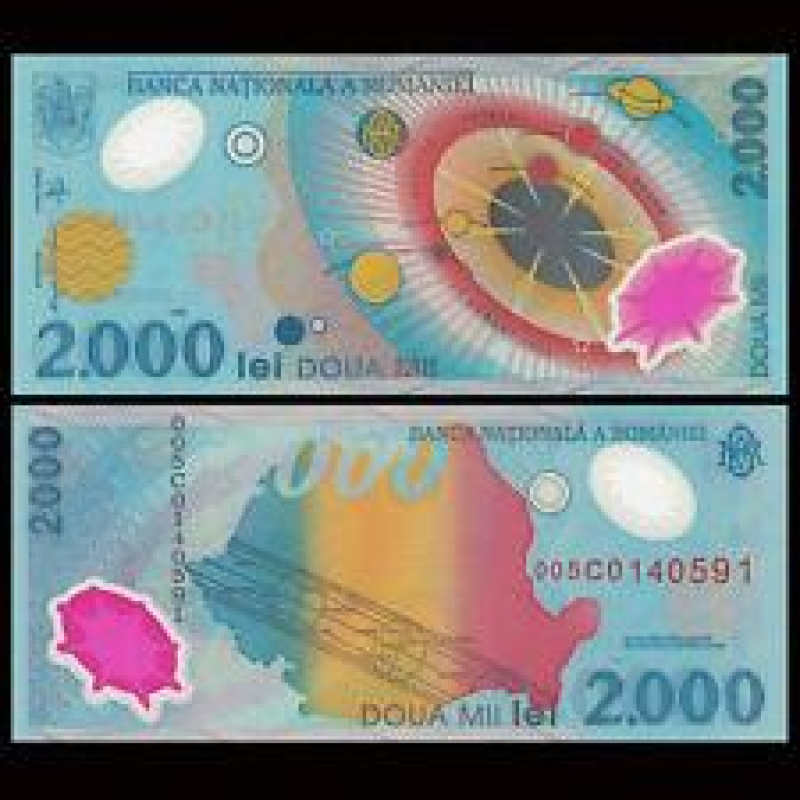 Румыния / Romania 2000 Lei 1999 Pick 111a UNC Румыния / Romania 2000 Lei 1999 Pick 111a UNC