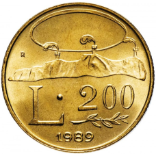 200 лір 1989 Сан-Маріно UNC