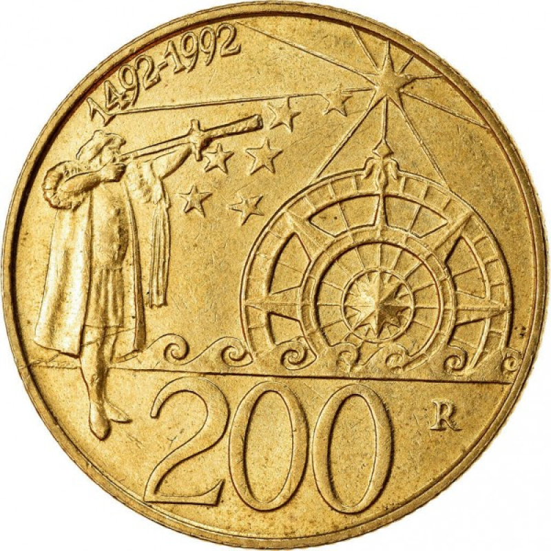 200 лір 1992 Сан-Маріно UNC 200 лір 1992 Сан-Маріно UNC