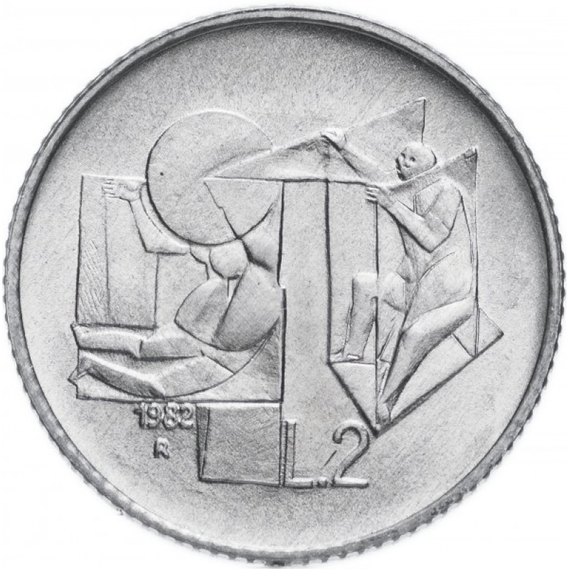 Монета 2 літри. 1983 рік, Сан-Маріно.UNC Монета 2 літри. 1983 рік, Сан-Маріно.UNC
