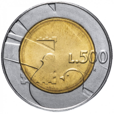 Монета 500 літрів. 1990 рік, Сан-Маріно.UNC