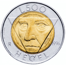 Монета 500 літрів. 1996 рік, Сан-Маріно.UNC