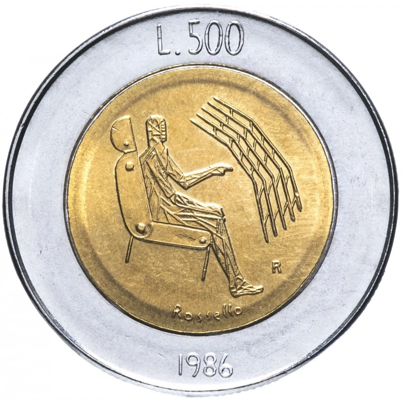 Монета 500 лір. 1986 рік, Сан-Маріно.UNC Монета 500 лір. 1986 рік, Сан-Маріно.UNC