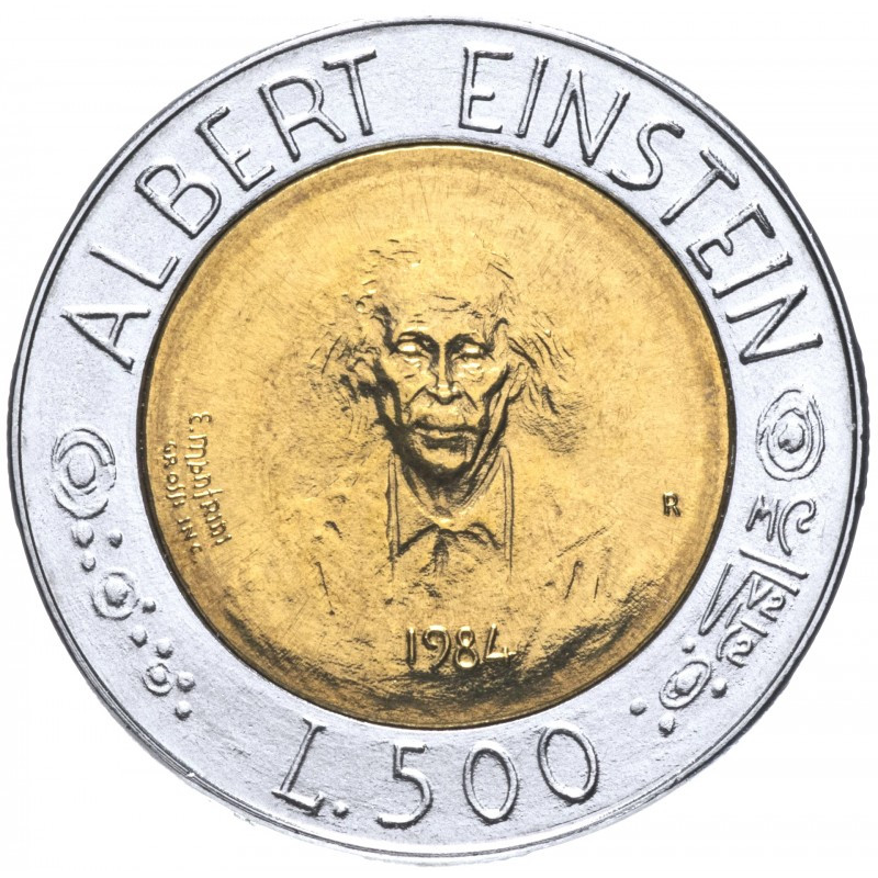 Монета 500 лир. 1984 год, Сан-Марино.UNC Монета 500 лир. 1984 год, Сан-Марино.UNC