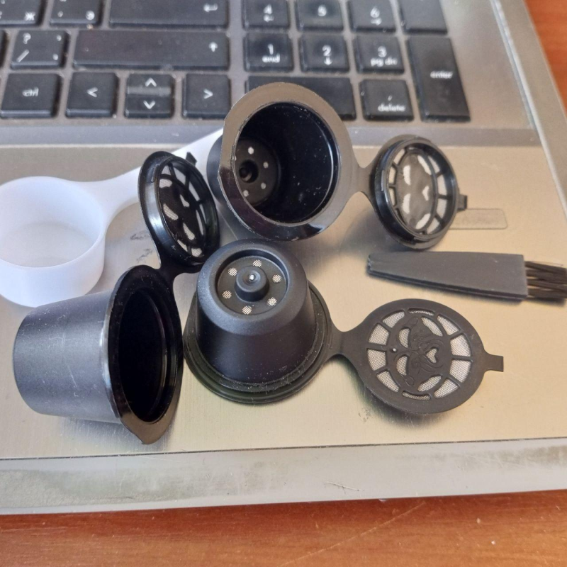 Багаторазова багаторазова кавова капсула Nespresso з пластиковою ложкою фільтра Багаторазова багаторазова кавова капсула Nespresso з пластиковою ложкою фільтра