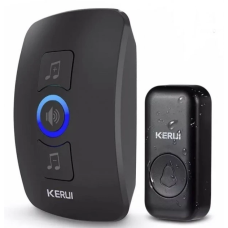 Бездротовий дверний дзвінок KERUI M525 механіка з базою в розетку чорний