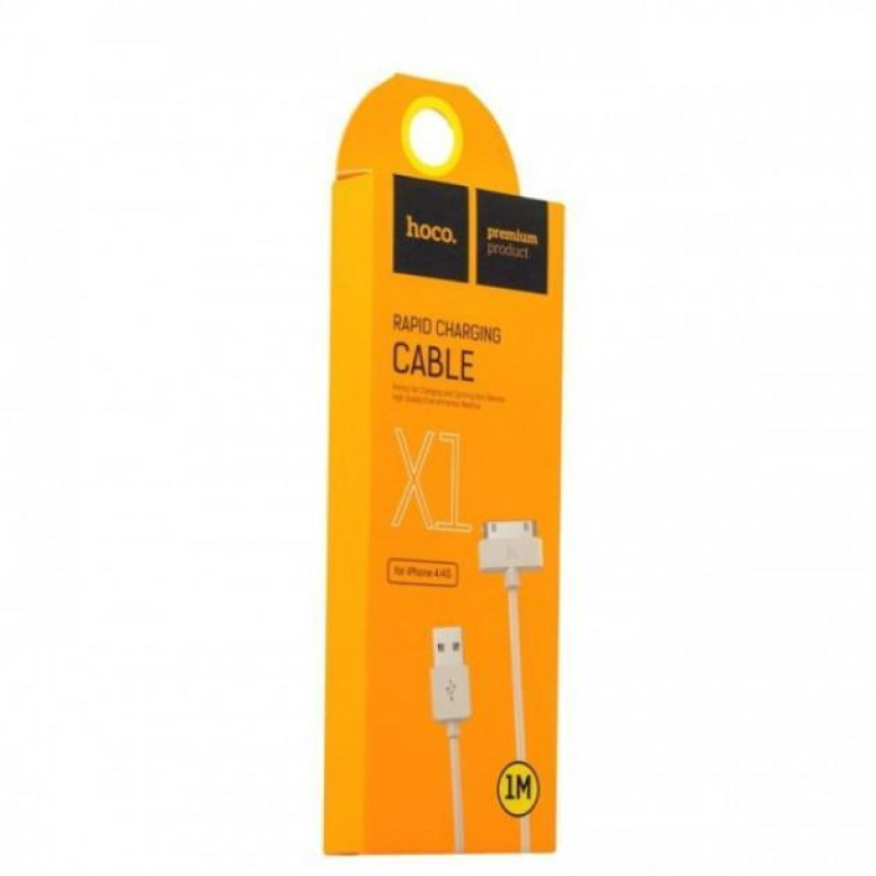Кабель USB Hoco X1 Charging Cable 30-pin (White) 1m Кабель USB Hoco X1 Charging Cable 30-pin (White) 1m