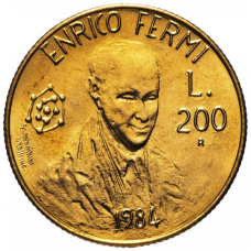 Монета 200 лир. 1984 год, Сан-Марино.UNC