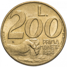 Монета 200 лір. 1991 рік, Сан-Маріно.UNC
