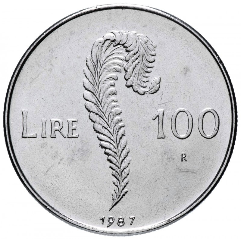 Монета 100 літрів. 1987 рік, Сан-Маріно.UNC Монета 100 літрів. 1987 рік, Сан-Маріно.UNC