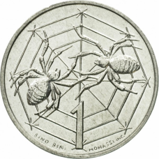 Монета 1 лира. 1975 рік, Сан-Маріно.UNC
