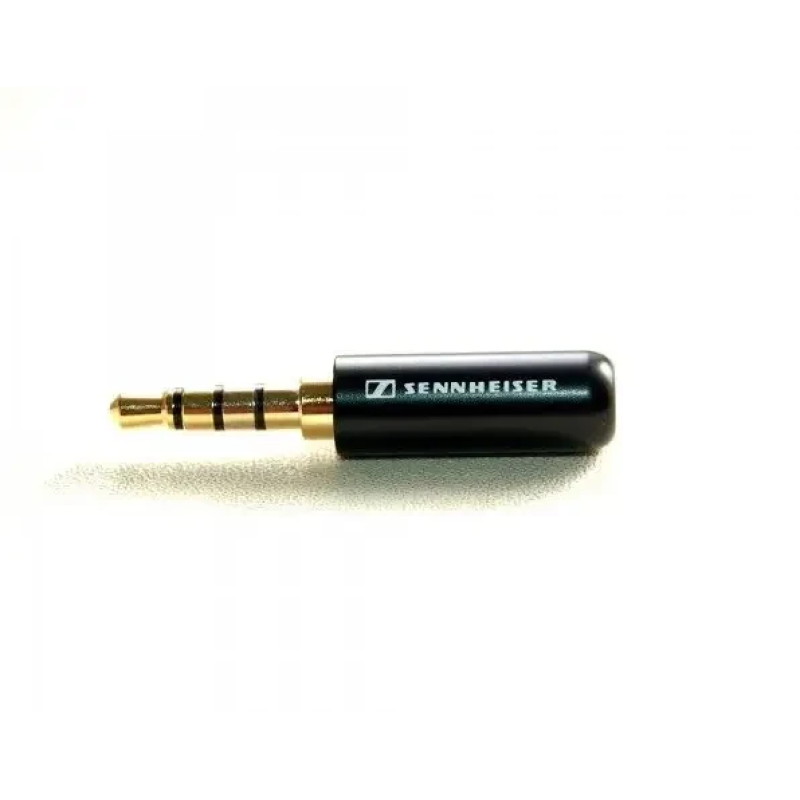 Штекер 3,5 мм 4C, металевий корпус, чорний, Sennheiser Штекер 3,5 мм 4C, металевий корпус, чорний, Sennheiser