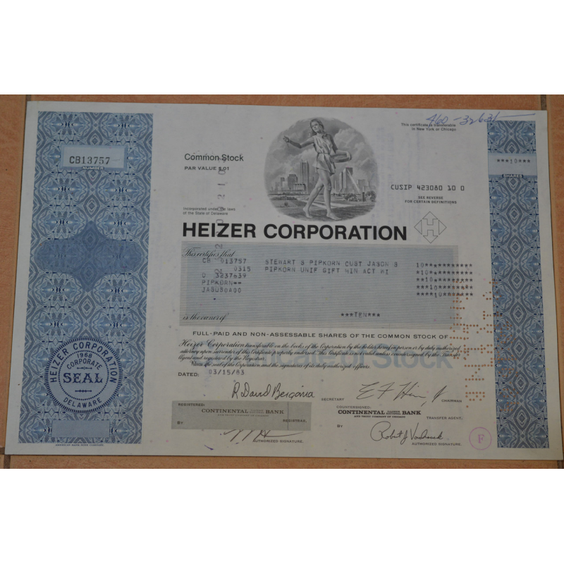 Акція. США. 1983 рік No13757 (Б-3)
