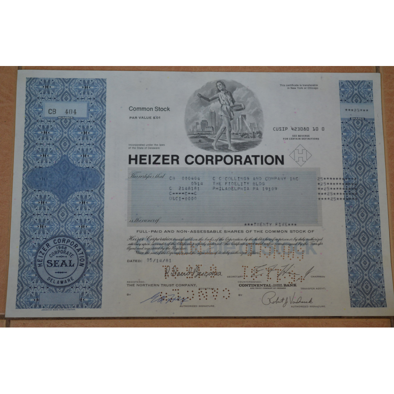 Акція. США. 1981 рік No404 (Б-3)