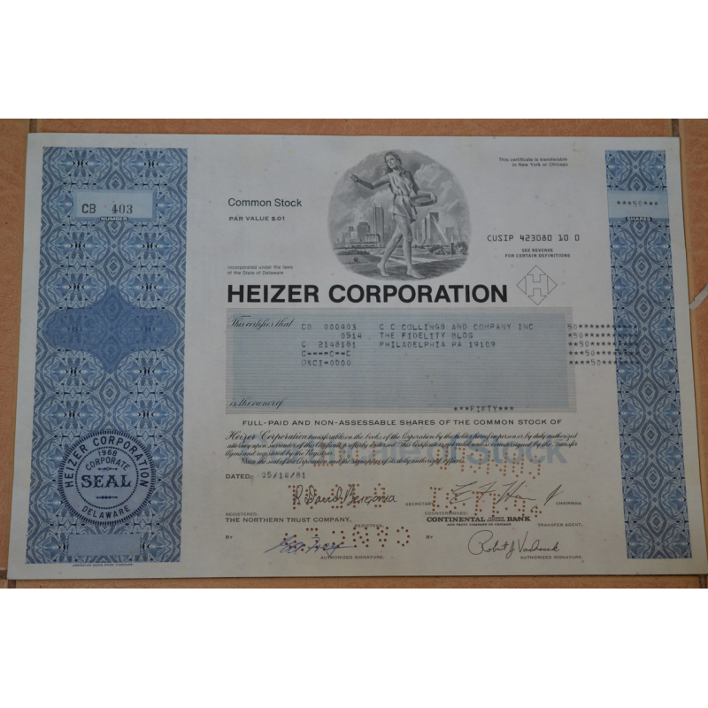 Акція. США. 1981 рік No403 (Б-3)