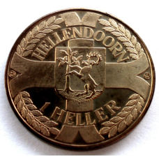 НІДЕРЛАНДИ HELLENDOORN 1 HELLER 1978 UNC Місцева валюта 30 мм G44 UNC