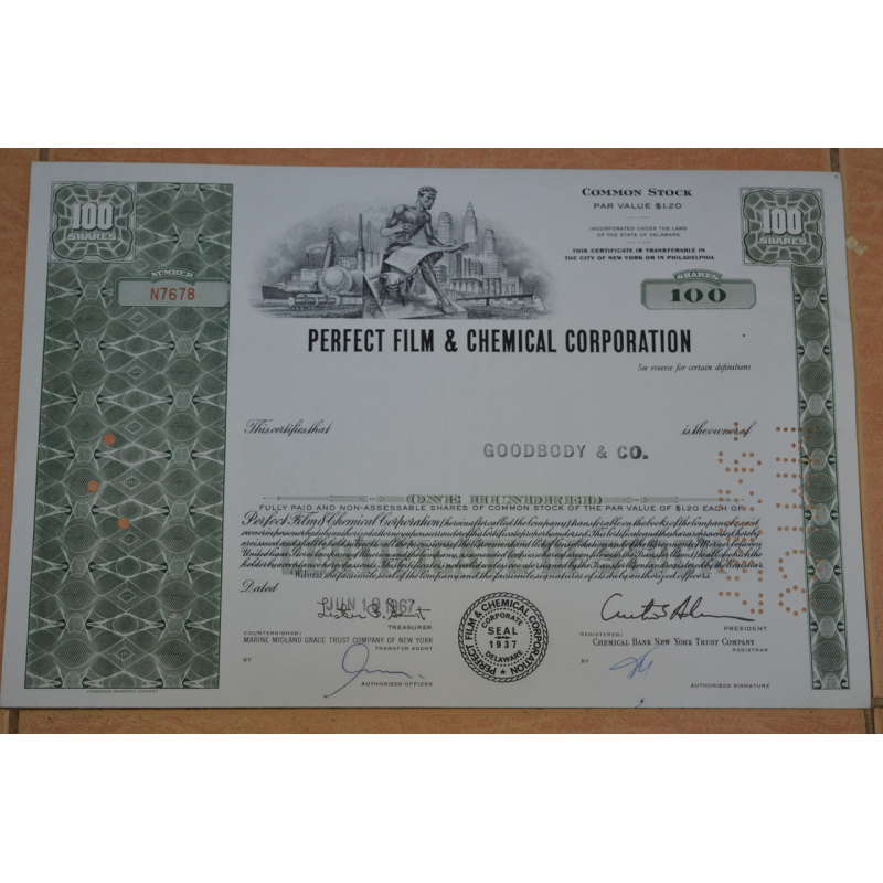 Акція. США. 1967 рік No7678 (Б-5) Акція. США. 1967 рік No7678 (Б-5)