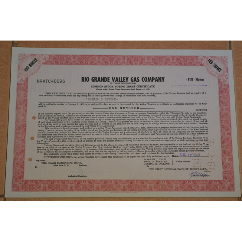 Акція. США. 1963 рік No48896 (Б-5)