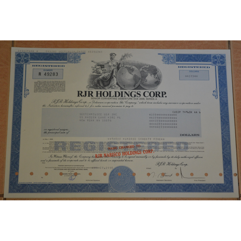 Акція. США. 1990 рік No49283 (Б-5) Акція. США. 1990 рік No49283 (Б-5)