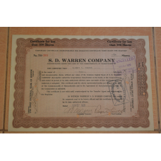 Акція. США. 1929 рік No395 (Б-5)