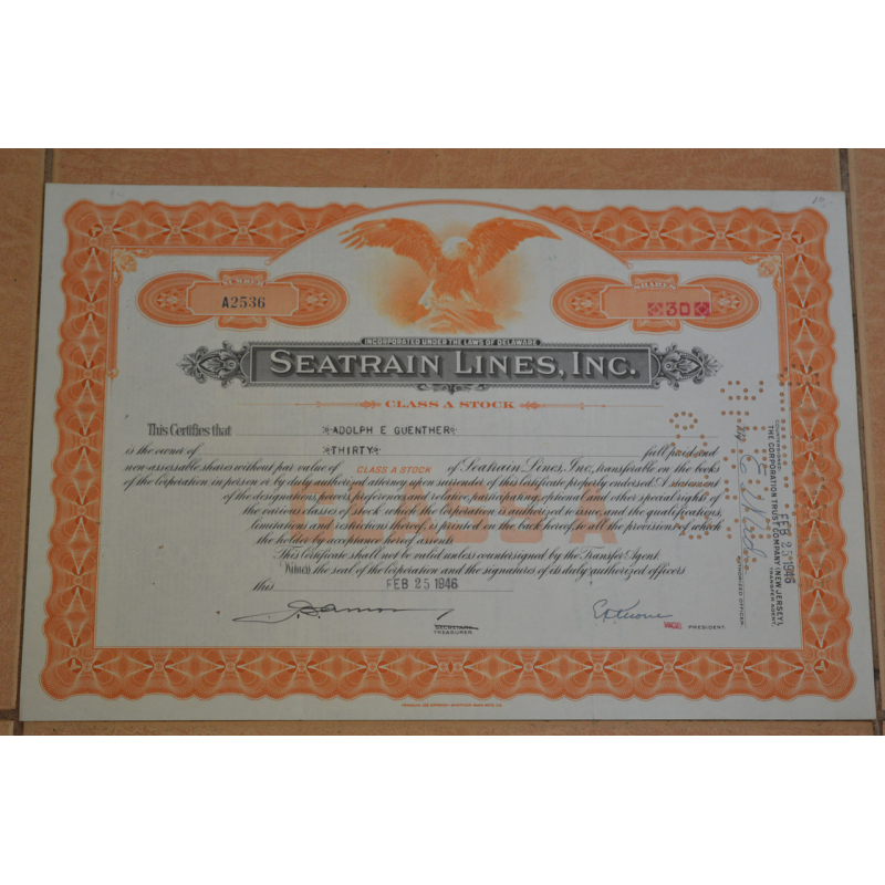 Акція. США. 1946 рік No2536 (Б-5)