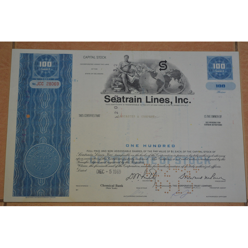 Акція. США. 1969 год №28069(Б-5)