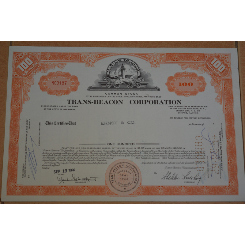 Акція. США. 1966 рік No3187 (Б-5)