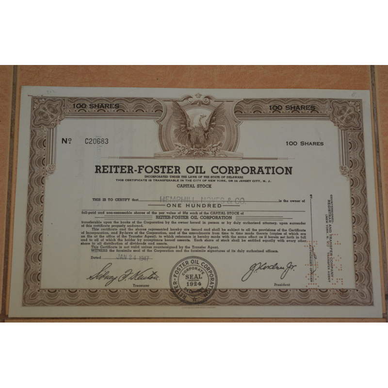 Акція. США. 1947 рік No20683 (Б-5)