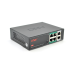 4-портовий PoE-комутатор з автоперезапуском ONV-H1064PSD, 4хРоЕ 100 Мбіт + 2хUplink 100 Мбіт до 250 мм, IEEE802.3af/at