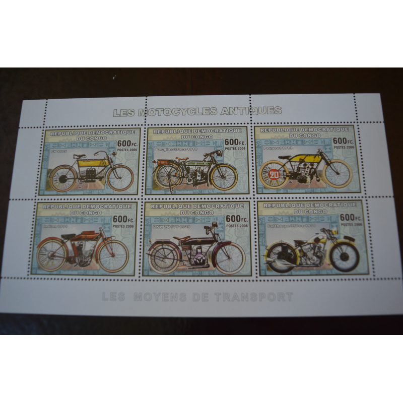 Коно. Марки. Транспорт. Блок. 2006 рік (А-23) Коно. Марки. Транспорт. Блок. 2006 рік (А-23)