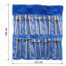 Набір алмазних насадок - 20 шт (фрези, шарошки) для Dremel / гравера - Ø3.17 mm