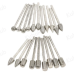 Набір алмазних насадок - 20 шт (фрези, шарошки) для Dremel / гравера - Ø3.17 mm
