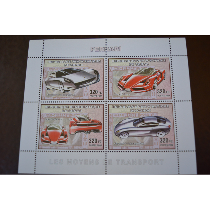 Коно. Марки. Транспорт. Блок. 2006 рік (А-23) Коно. Марки. Транспорт. Блок. 2006 рік (А-23)