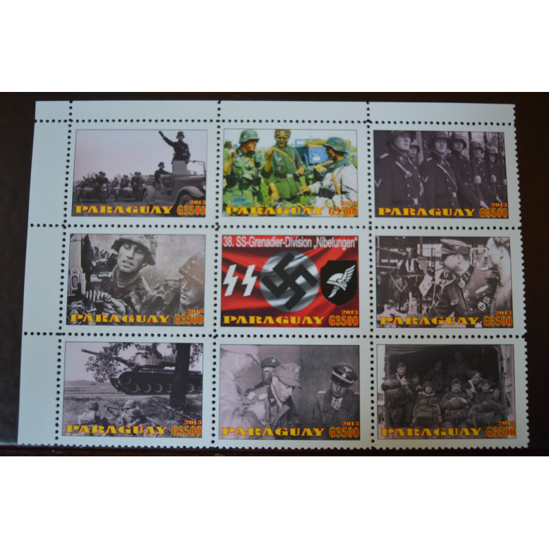 Парагвай. Марки. История и Личности . Блок.  2013 рік (Б-7)