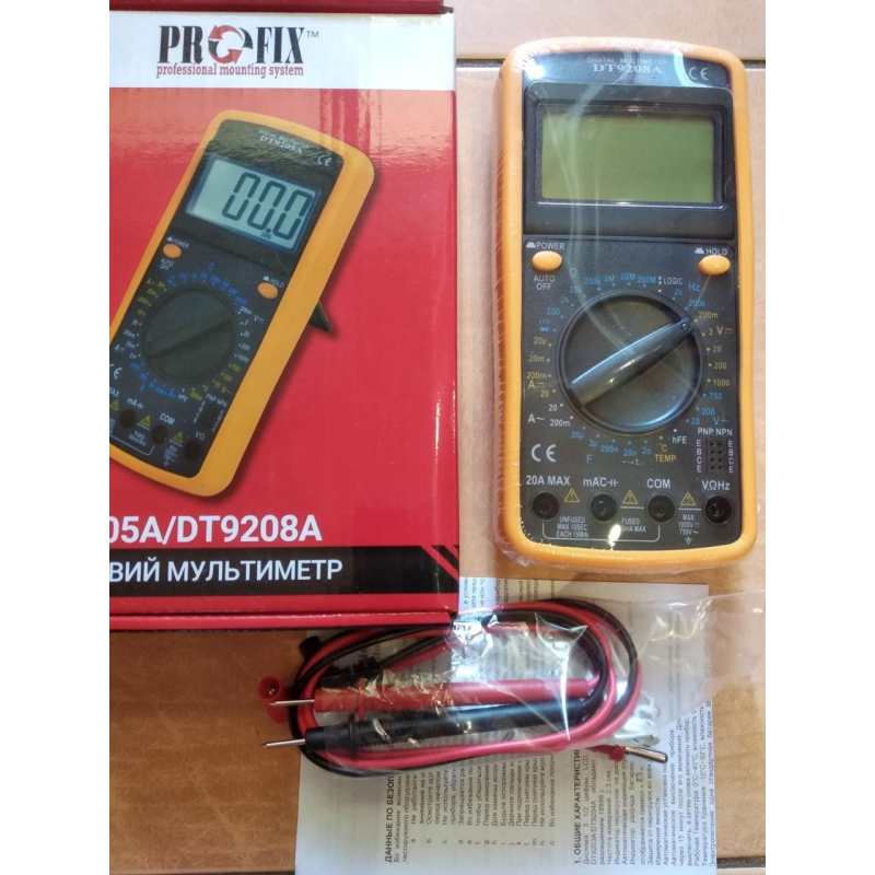 Digital Мультиметр Digital DT9208A