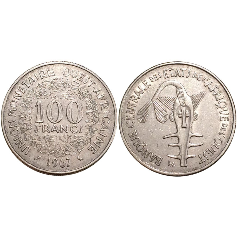 100 франков 1967,69,72 Западная Африка (Д) 100 франков 1967,69,72 Западная Африка (Д)