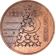 Нідерланди, 5 Євро — Беатрікс Різдво 1998